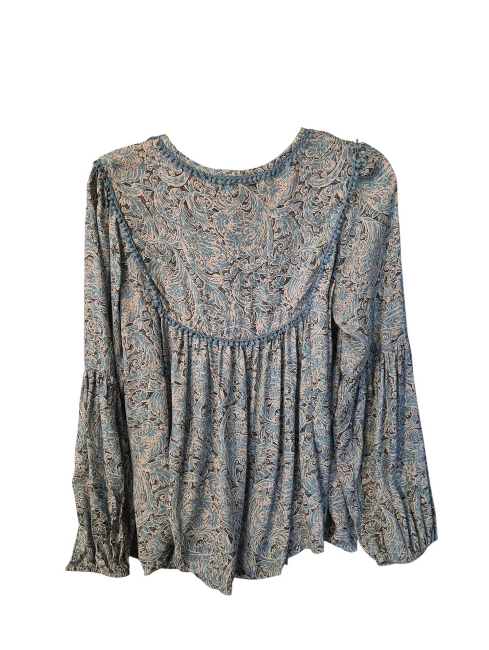 Haute Hippie Tribe Avery Paisley Peasant blouse - M. S58 - Picture 8 of 10